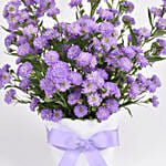 October Birthday Purple Aster Floral Arrangement