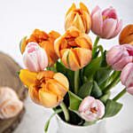 Vibrant Tulips and Cake