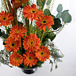 Gerberas and Heliconia Flower Arrangement