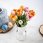 Vibrant Tulips and Cake