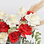 Red and White Roses Beauty Box