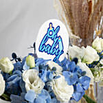 Baby Boy Celebration Flowers Box