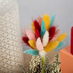 Colorful Dry Flowers in Small Bowl