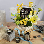 Get Well Soon Flowers and Care Basket