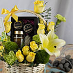 Get Well Soon Flowers and Care Basket