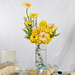 Get Well Soon Message Flowers Vase