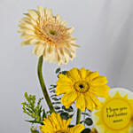 Get Well Soon Message Flowers Vase