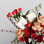 Majestic Roses Jar and Ferrero Chocolate Bars