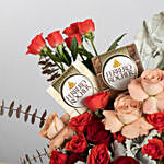 Majestic Roses Jar and Ferrero Chocolate Bars