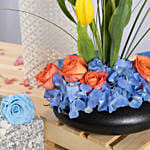 Tulips and Hydrangea Radiance