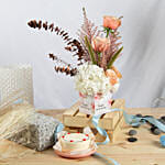 Anniversary Flowers Grace Arrangement with Bento cake