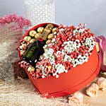 Wine & Chocolate with Baby's Breath