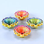 Multi Color Diyas Set of 4