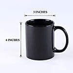 Personalised Bhai Dooj Wishes Black Mug