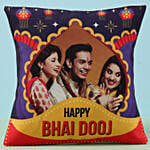 Personalised Bhai Dooj Wishes Cushion