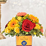 Sparks of Joy Diwali Flowers Arrangement