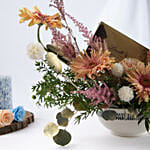 Ravishing Flowers Arrangement and Chocolate