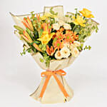 October Birthday Flower Bouquet with Cake