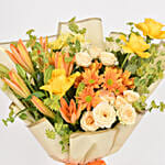 October Birthday Wishes Flower Bouquet