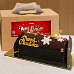 Choco Banana Hazelnut Christmas Logcake