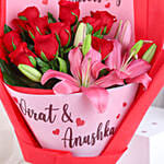 Red Love Personalised Blooms