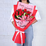 Red Love Personalised Blooms