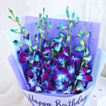 Blue Orchid Personalised Wish