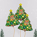 Christmas Tree Foil Balloon Set of 3