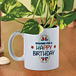 Money Plant In Happy Birthday Mug