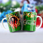 Personlize Green Merry Christmas Mug