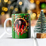 Personlize Green Merry Christmas Mug