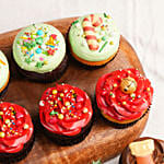 Merry Christmas Delicious Cupcakes 12 Pcs