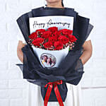 Anniversary Roses of Love Hand Bouquet