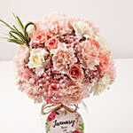 January Birthday Wish Flower Vase