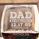 Engraved Glass For Dad