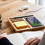 Personalized Bamboo Wireless Charger Docking Station