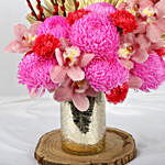 Good Fortune Wishes Flowers in Premium Vase