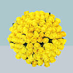 99 Yellow Roses Bouquet For Valentine
