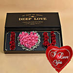 I Love You Floral Arrangement With Balloon For Valentine
