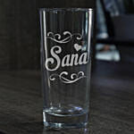 Personalised Engraved Water Glass