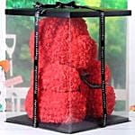 Artificial Roses Red Teddy Bear With I Love You Balloon For Valentine