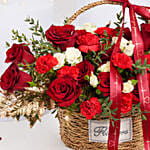 Romantic Rose Basket