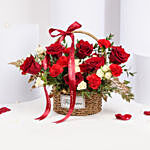 Romantic Rose Basket