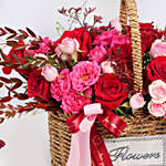 Basket of Love Roses
