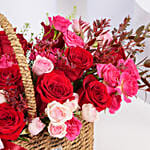 Basket of Love Roses