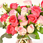 Valentine Wish Flowers in Vase