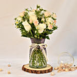 Radiant Love Medley Arrangement in Crystal Embrace Vase