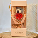 Red Rose & Teddy in Box
