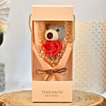 Red Rose & Teddy in Box