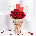 12 Roses and Chocolates Bouquet